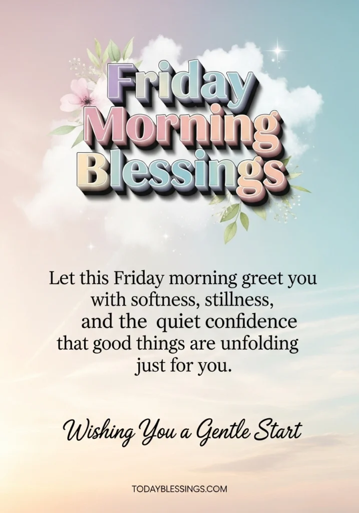 Friday Morning Blessings