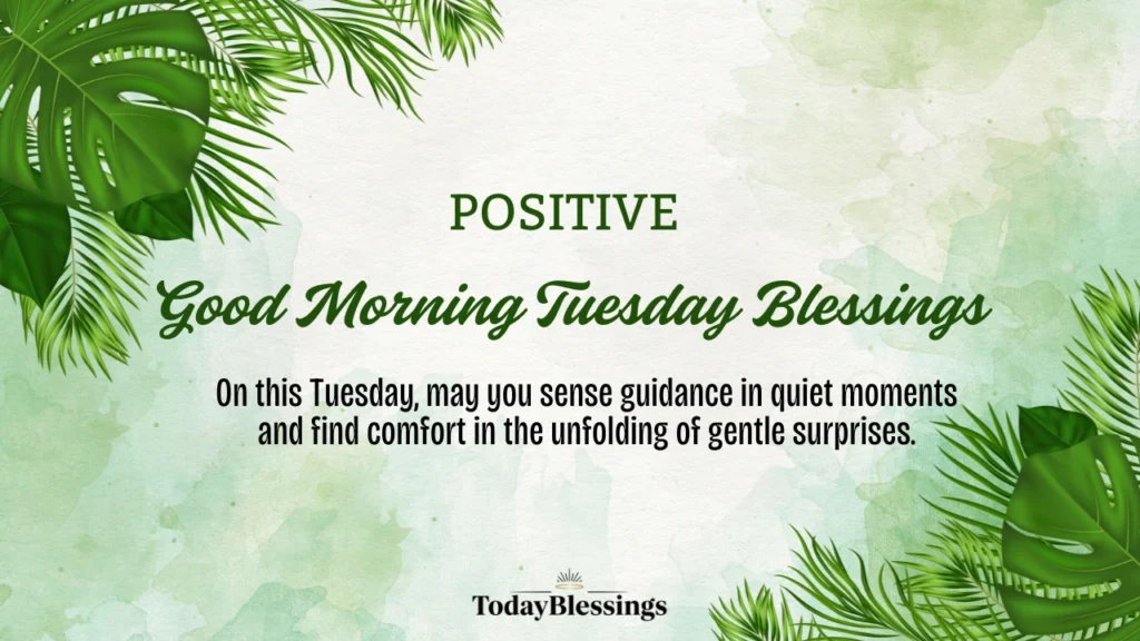Good Morning Tuesday Blessings