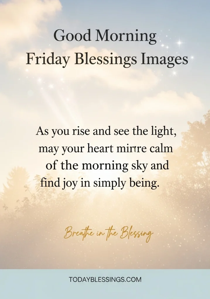 Good Morning Friday Blessings Images