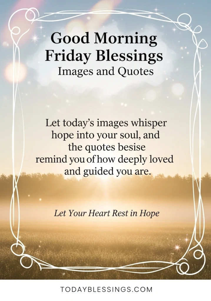Good Morning Friday Blessings