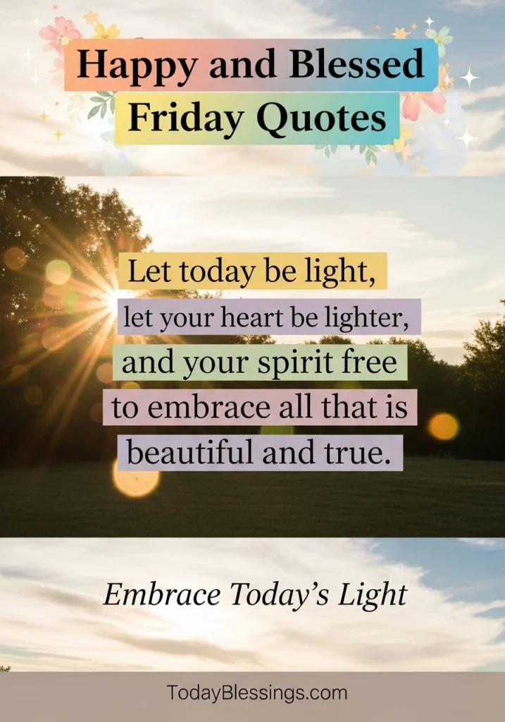 Good Morning Friday Blessings