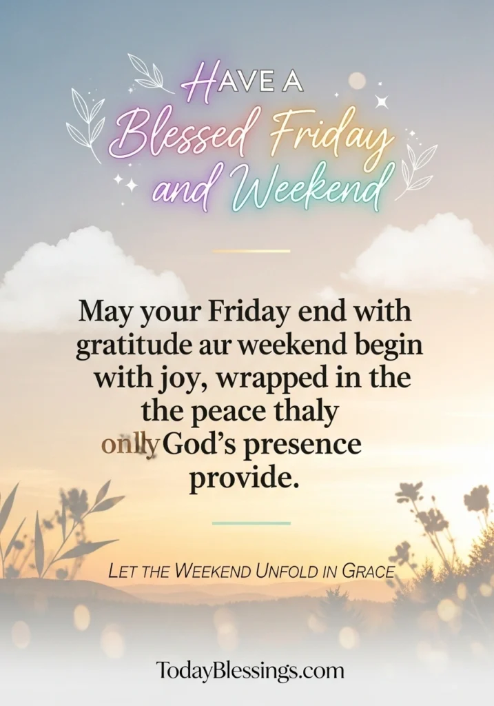 Good Morning Friday Blessings