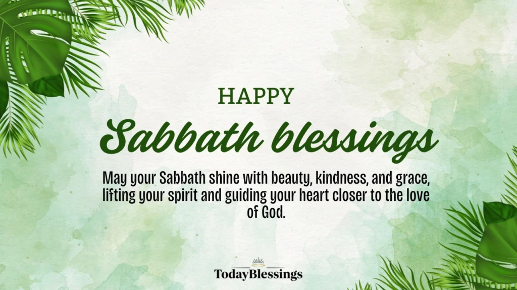Sabbath blessings