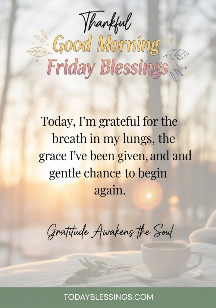 Good Morning Friday Blessings