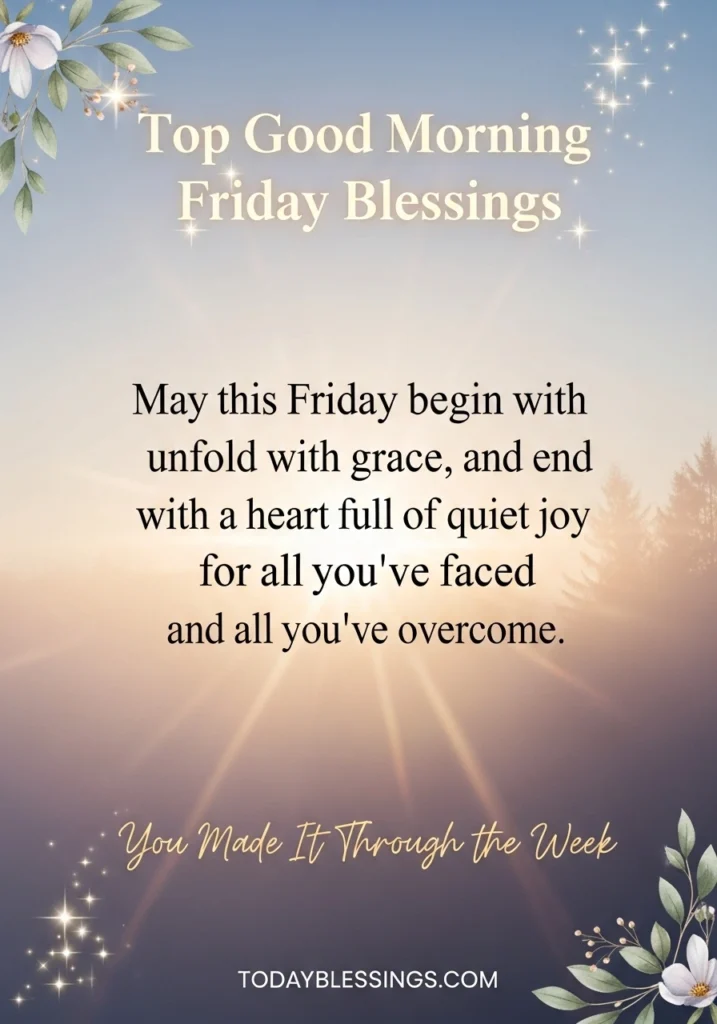 Good Morning Friday Blessings