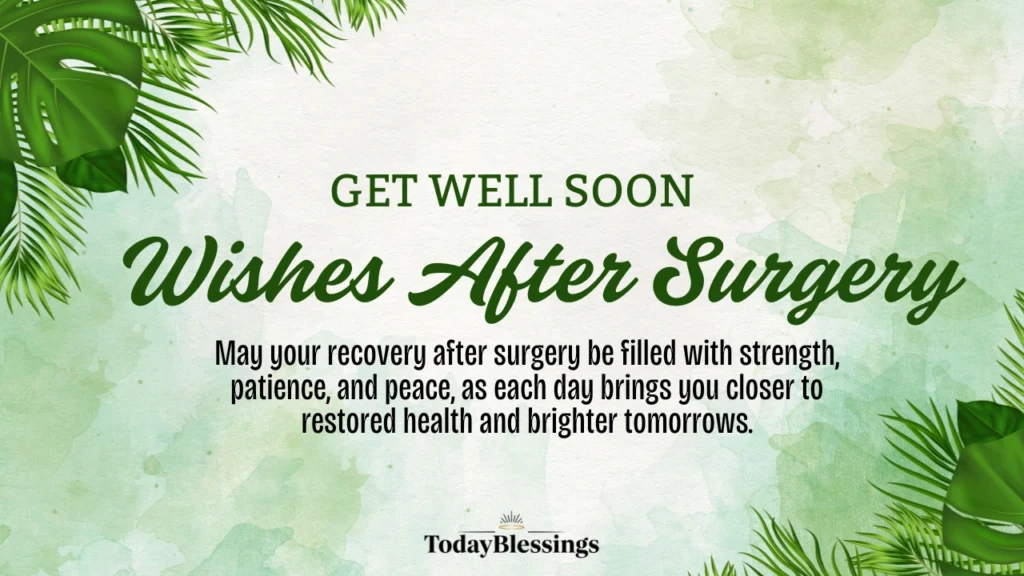 Get Well Soon Wishes After Surgery