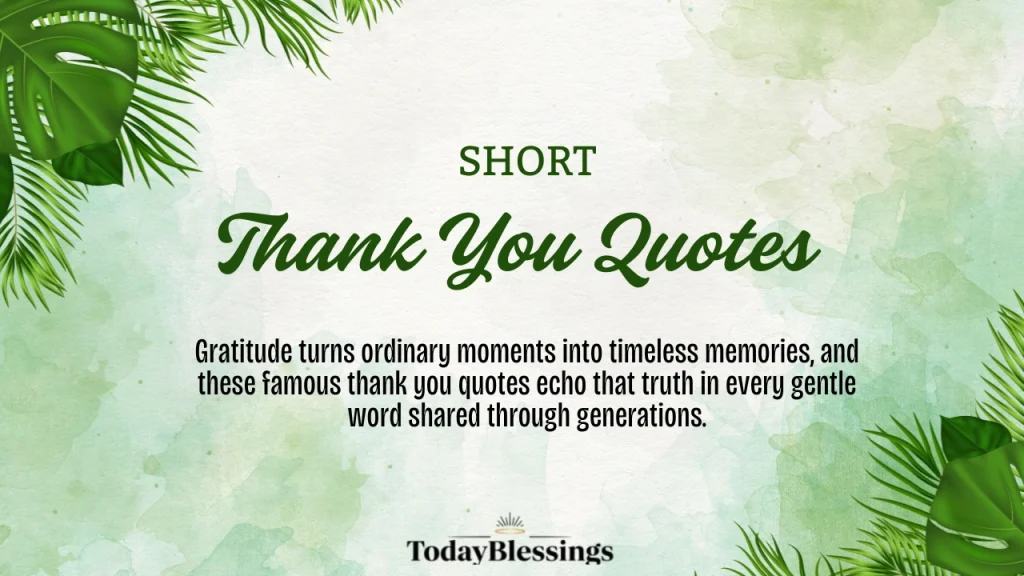 Thank You Quotes
